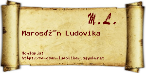 Marosán Ludovika névjegykártya